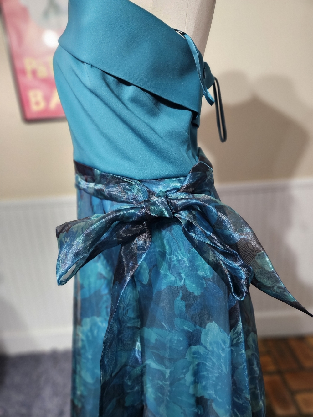 Eliza J Elegant One Shoulder Dress Size 14 - Picture 2 of 6